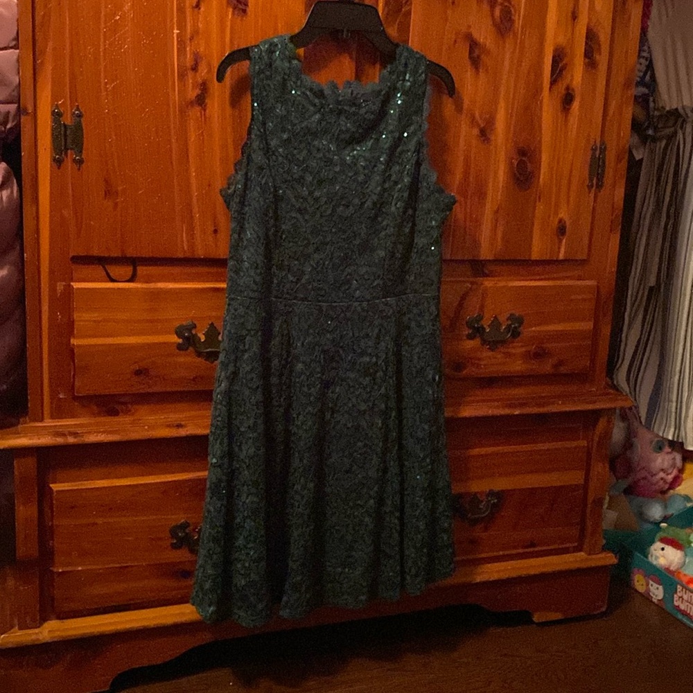 BRAND NEW GIRLS DRESS SIZE 14 1/2! NWOT! NEVER WORN! SMOKE FREE HOME!